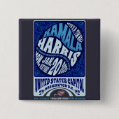 Kamala Harris 20e Inauguratie 2025 Vierkante Button 5,1 Cm (Voorkant)