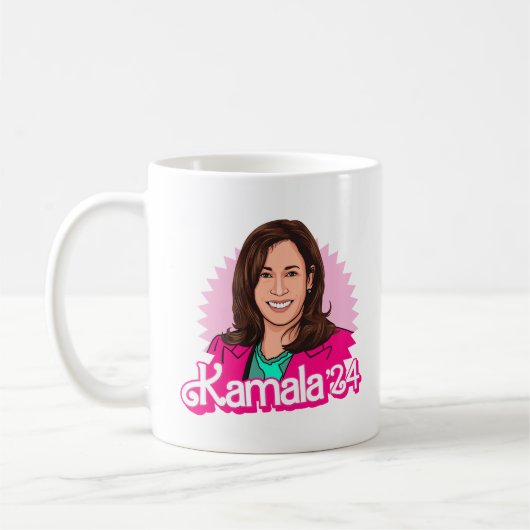 Kamala Harris '24 in het roze Koffiemok (Links)