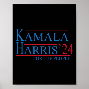 Kamala Harris 24 voor de verkiezingen 2024 Poster