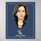 Kamala Harris 46 Poster (Voorkant)