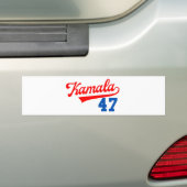 Kamala Harris 47 e - President 47 e Bumpersticker (Op auto)