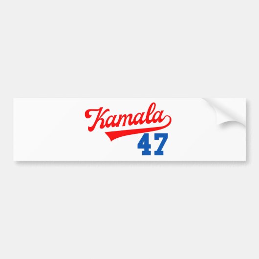 Kamala Harris 47 e - President 47 e Bumpersticker (Voorkant)