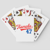 Kamala Harris 47 e - President 47 e Pokerkaarten (Achterkant)