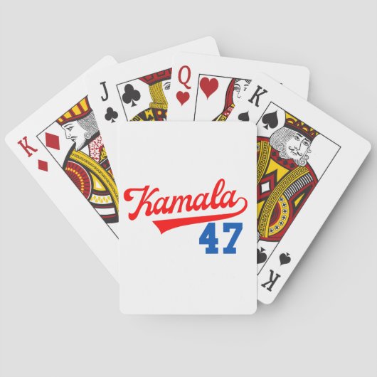 Kamala Harris 47 e - President 47 e Pokerkaarten (Achterkant)