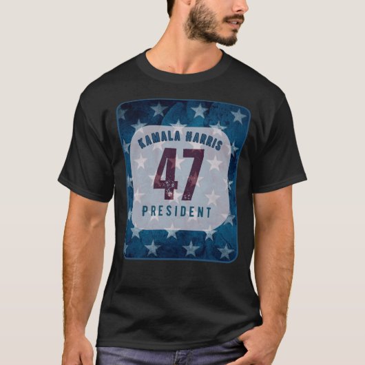 Kamala Harris 47 President T-shirt (Voorkant)