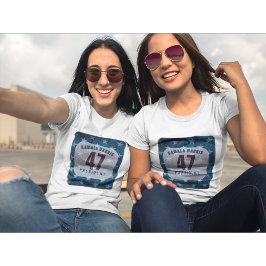 Kamala Harris 47 President. Wit T-shirt