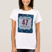 Kamala Harris 47 President. Wit T-shirt (Voorkant)