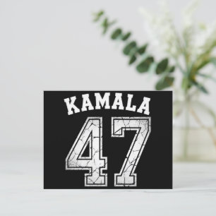 Kamala Harris 47 voor President voor het volk Briefkaart