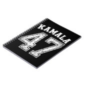 Kamala Harris 47 voor President voor het volk Notitieboek (Linkerzijde)