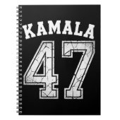 Kamala Harris 47 voor President voor het volk Notitieboek (Voorkant)