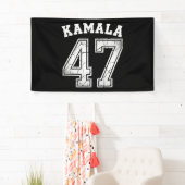 Kamala Harris 47 voor President voor het volk Spandoek (Insitu)