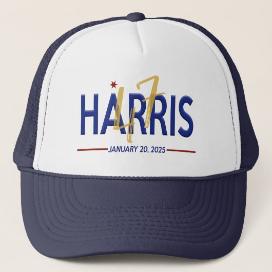 Kamala Harris 47e President Inhuldiging Trucker Pet (Voorkant)