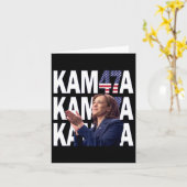 Kamala Harris 47e President van de Verenigde State Kaart (Gele Bloem)