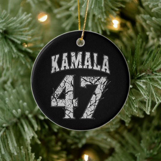 Kamala Harris 47e President VS Amerika 2024 Keramisch Ornament (Boom)
