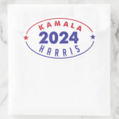 Kamala Harris 47e president VS Amerika 2024 Ovale Sticker (Tas)