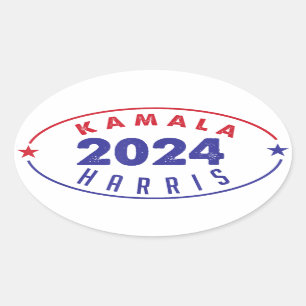 Kamala Harris 47e president VS Amerika 2024 Ovale Sticker