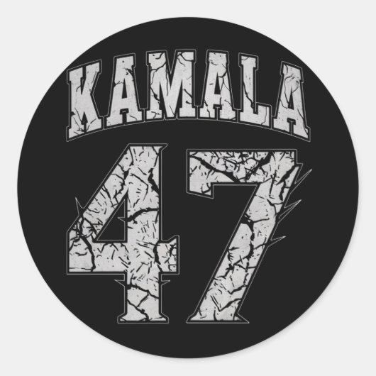 Kamala Harris 47e President VS Amerika 2024 Ronde Sticker (Voorkant)