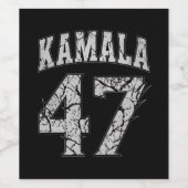 Kamala Harris 47e President VS Amerika 2024 Wijn Etiket (Enkel label)