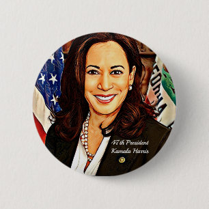 Kamala-Harris-47th-President-USA_ Ronde Button 5,7 Cm