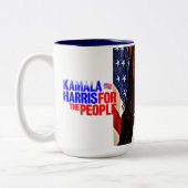 Kamala-Harris-47th-President-USA_ Tweekleurige Koffiemok (Links)
