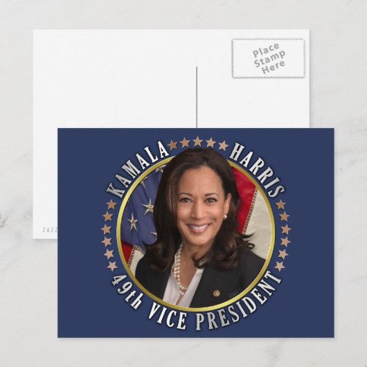 Kamala Harris 49e herdenkingsdag van het vicepremi Briefkaart (Voorkant / Achterkant)