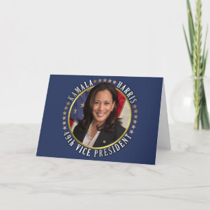 Kamala Harris 49e herdenkingsdag van het vicepremi Feestdagen Kaart