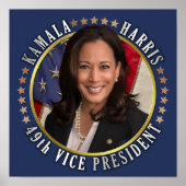 Kamala Harris 49e herdenkingsdag van het vicepremi Poster (Voorkant)