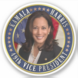 Kamala Harris 49e herdenkingsdag van het vicepremi Sticker