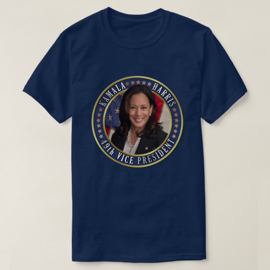 Kamala Harris 49e herdenkingsdag van het vicepremi T-shirt (Design voorkant)