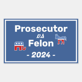 Kamala Harris Aanklager VS Felon Rechthoekige Sticker
