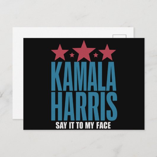 Kamala Harris als je iets te zeggen hebt Briefkaart (Voorkant / Achterkant)