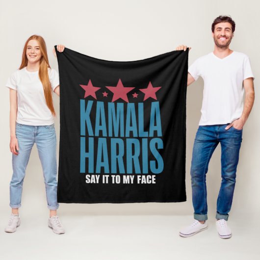 Kamala Harris als je iets te zeggen hebt Fleece Deken (In situ)