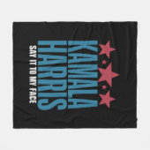 Kamala Harris als je iets te zeggen hebt Fleece Deken (Voorkant (Horizontaal))