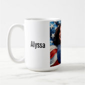 Kamala Harris als Rosie Koffiemok (Links)