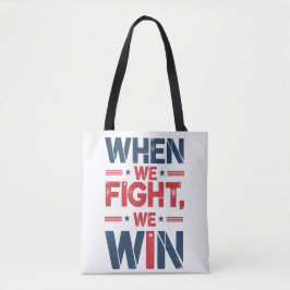 KAMALA HARRIS - "ALS WE VECHTEN, WINNEN WE" Canvas Tote Bag
