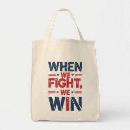 KAMALA HARRIS - ALS WE VECHTEN WINNEN WE! Tote bag