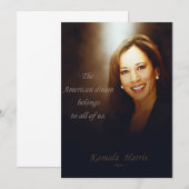 Kamala Harris. American Dream is van ons allemaal Bedankkaart (Voorkant / Achterkant)