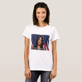 Kamala Harris & Amerikaanse Droom Citaat Dames Tsh T-shirt (Voorkant volledig)