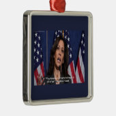 Kamala Harris & Amerikaanse Droom Citaat Ornament (Rechts)