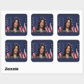 Kamala Harris & Amerikaanse Droom Quote Stickers (Vel)