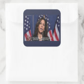 Kamala Harris & Amerikaanse Droom Quote Stickers (Tas)