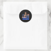 Kamala Harris Amerikaanse vlag bootleg reboot Ronde Sticker (Tas)