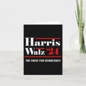 Kamala Harris &amp; Tim Walz 2024 Kaart (Voorkant)
