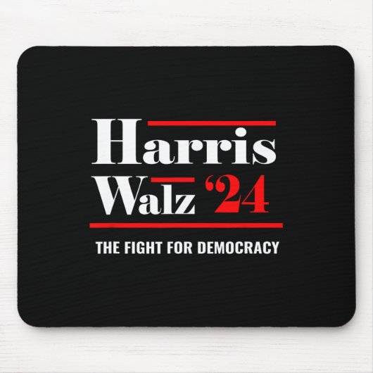 Kamala Harris &amp; Tim Walz 2024 Muismat (Voorkant)