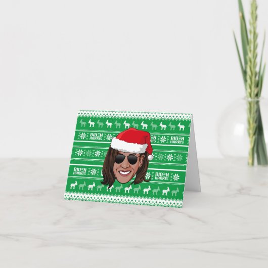 Kamala Harris Aviators Holiday Bedankkaart (Voorkant)