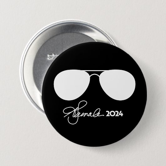 Kamala Harris Aviators Ronde Button 7,6 Cm (Voorkant /achterkant)