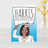 Kamala Harris Birthday: Harris Your Birthday Kaart (Gele Bloem)