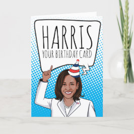 Kamala Harris Birthday: Harris Your Birthday Kaart