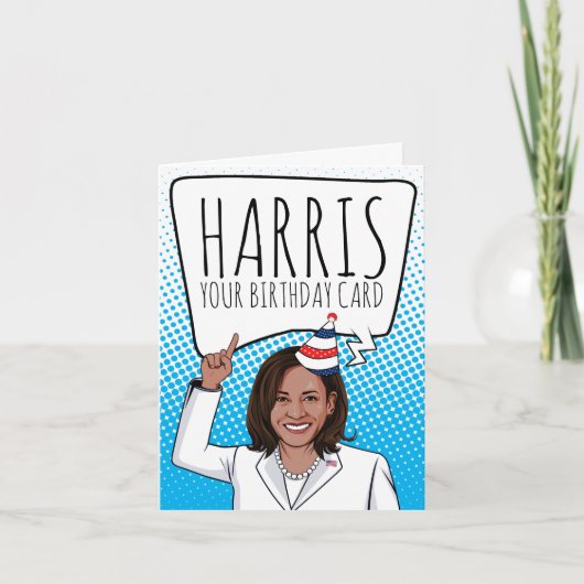Kamala Harris Birthday: Harris Your Birthday Kaart (Voorkant)