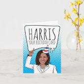 Kamala Harris Birthday: Harris Your Birthday Kaart (Gele Bloem)